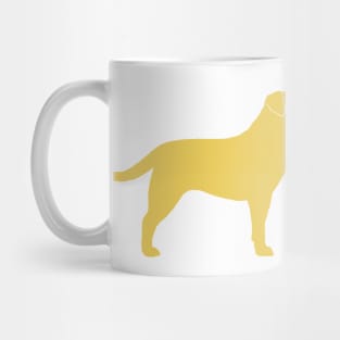 Yellow Labrador Retriever Silhouette Mug